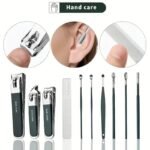 nail clipper set with cuticle remover and ear pick