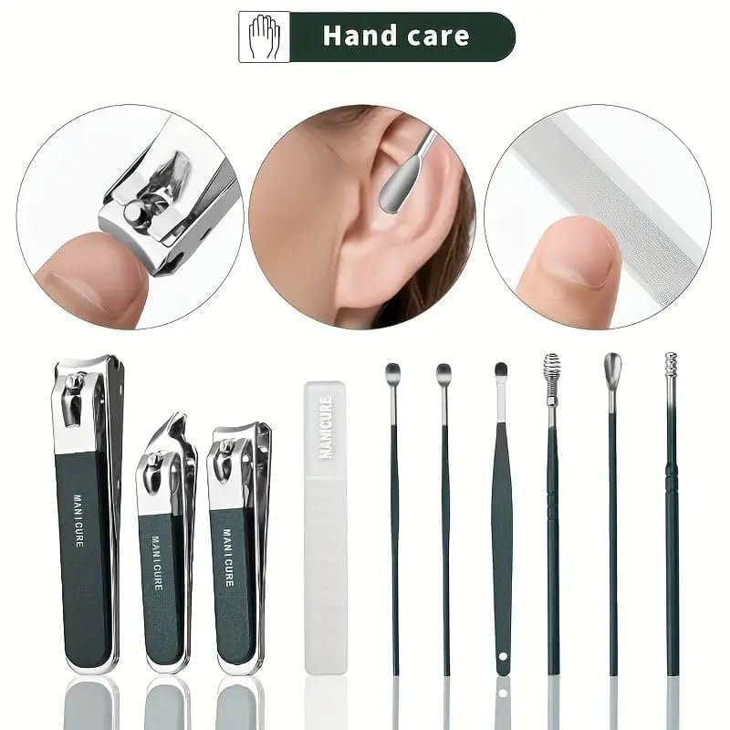 nail clipper set with cuticle remover and ear pick