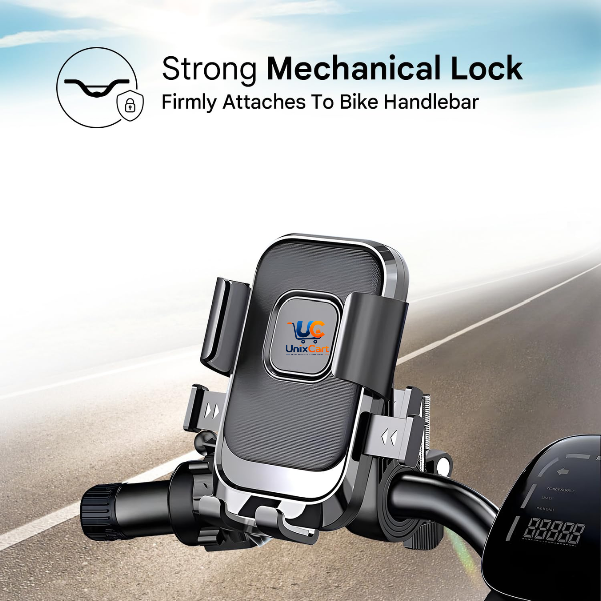 360 degree bike phone holder adjustable viewing angle