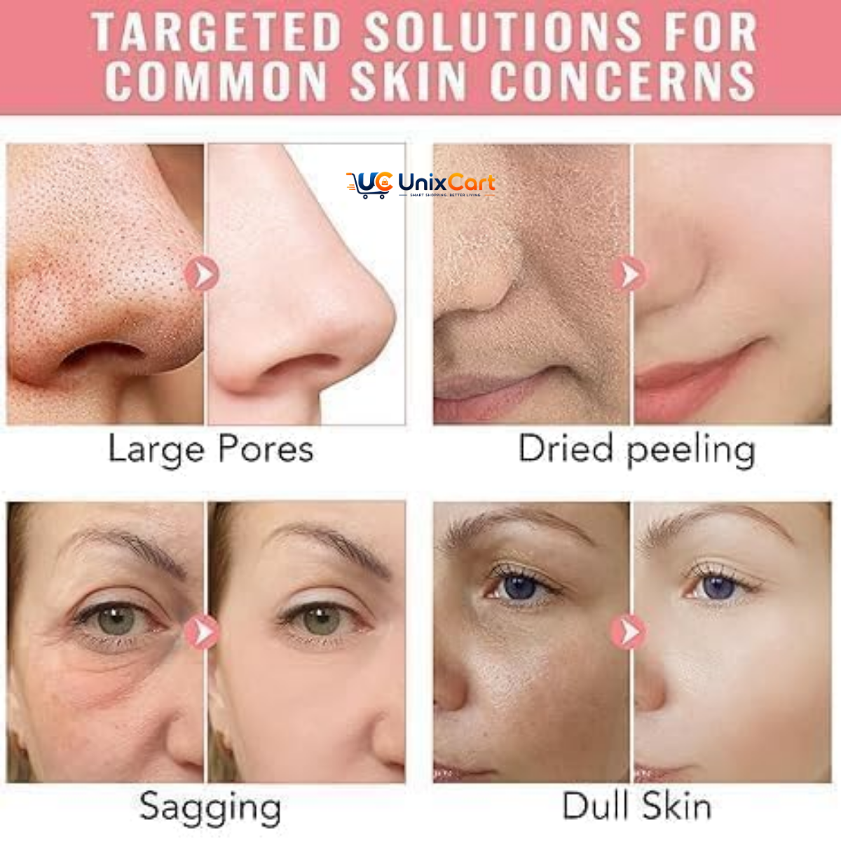 Radiant glass skin glowing complexion after removing bio collagen face mask