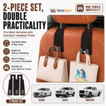 car seat headrest double hook + car seat headrest hook + car headrest bag hook + car purse hook + car bag holder + car organization accessories