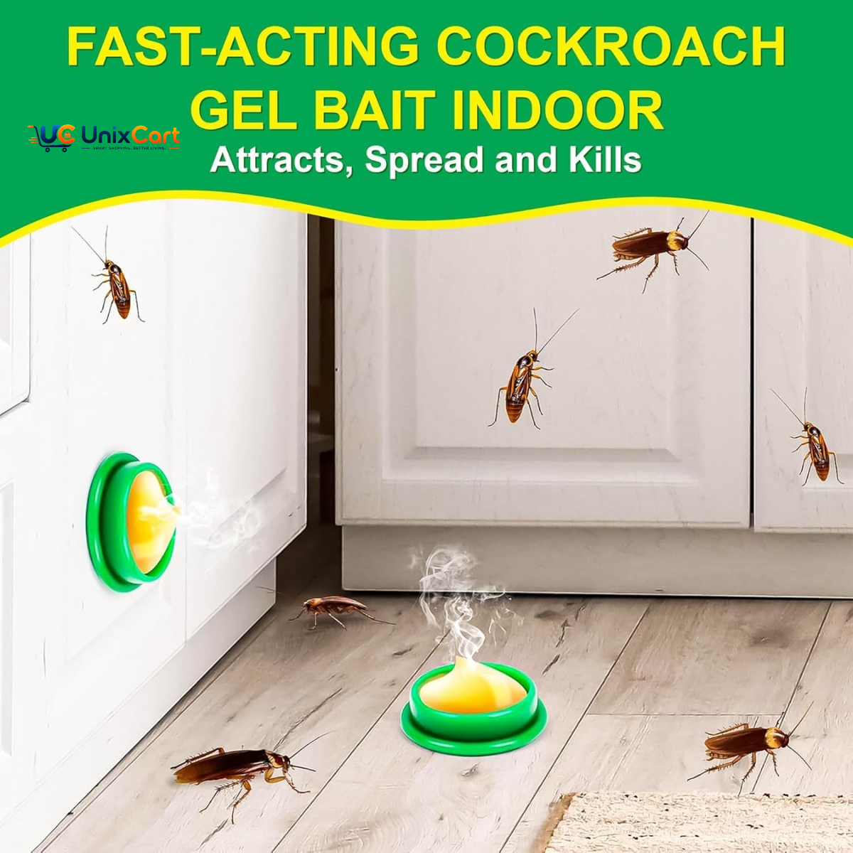 Cockroach Killer Bait Gel: 1 Best Odorless Kitchen Nest Guard