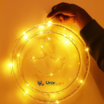 Diya pendant hanging lights 30 cm warm white glowing acrylic festive lamp