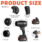 Electric Air Blower: 1 Best 48V Cordless Turbo Jet Fan