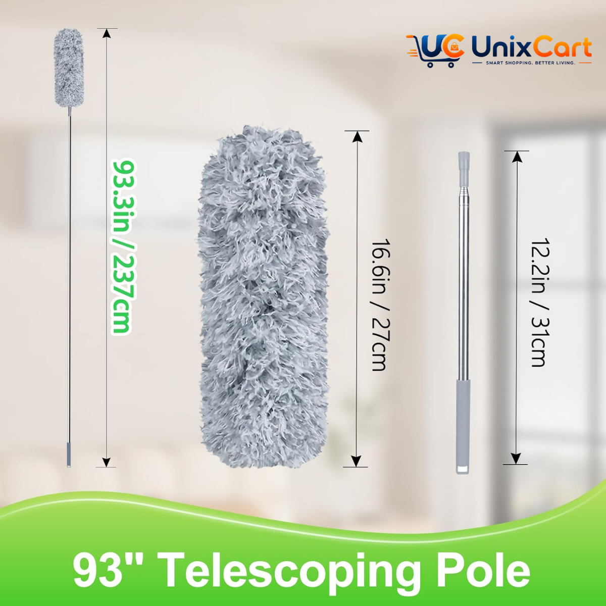 Bendable microfiber cleaning head close up