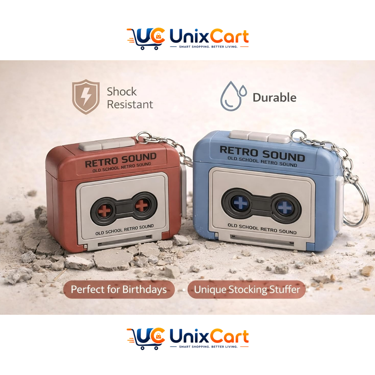 Retro cassette keychain novelty gift