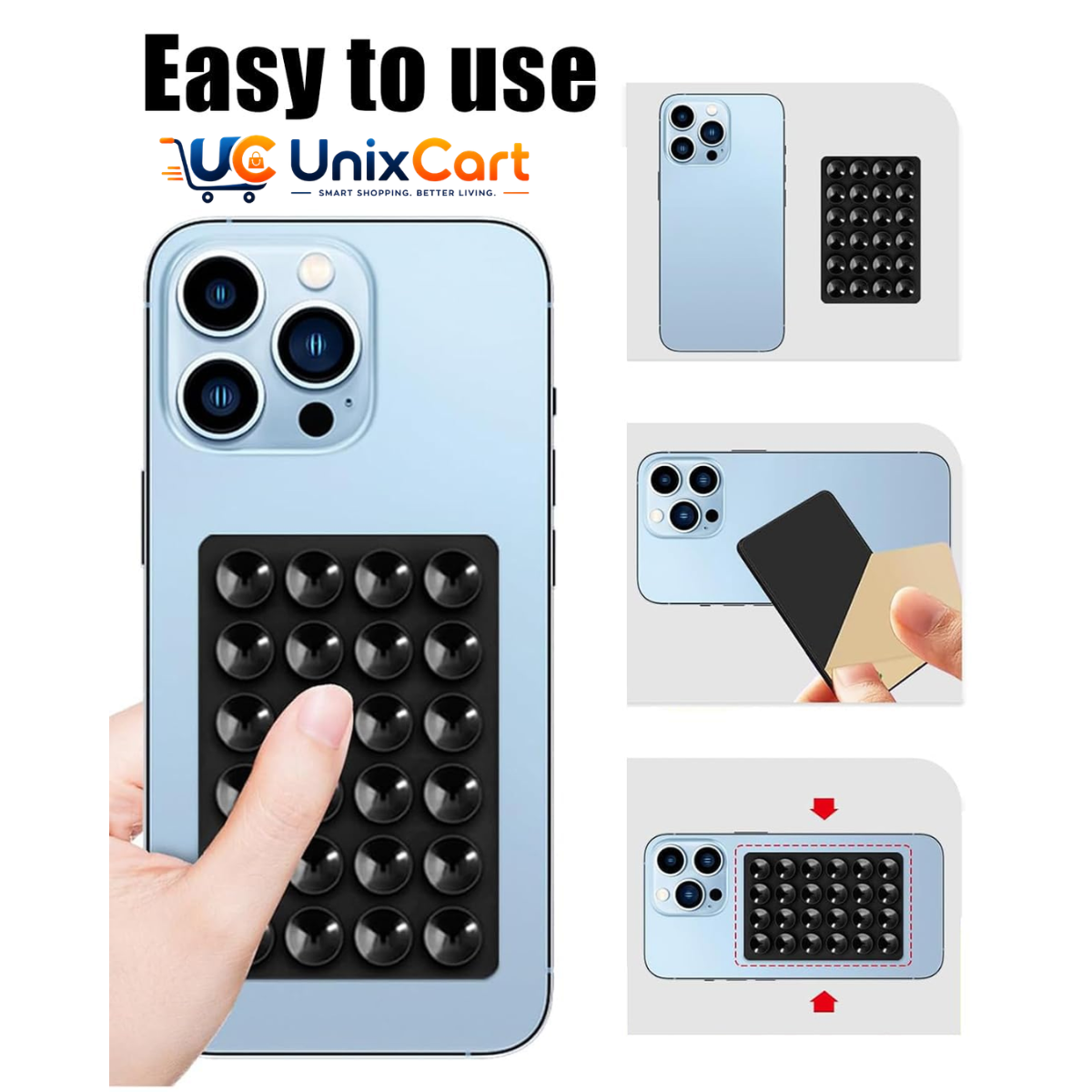 Multicolour silicone suction phone case holder