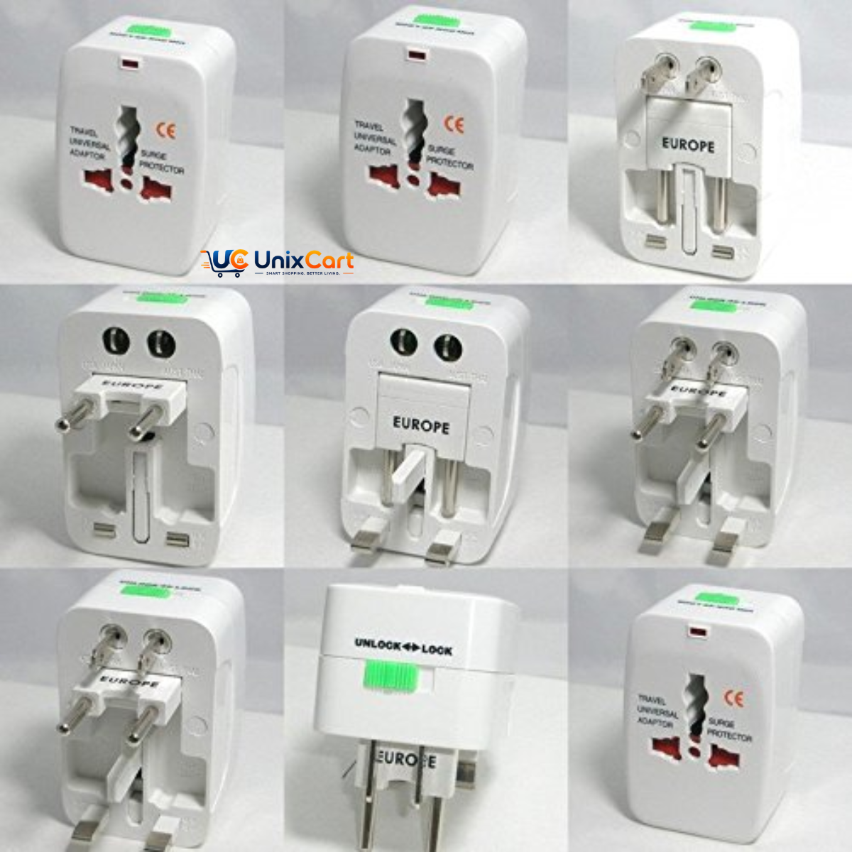 compact universal travel adapter for international trips