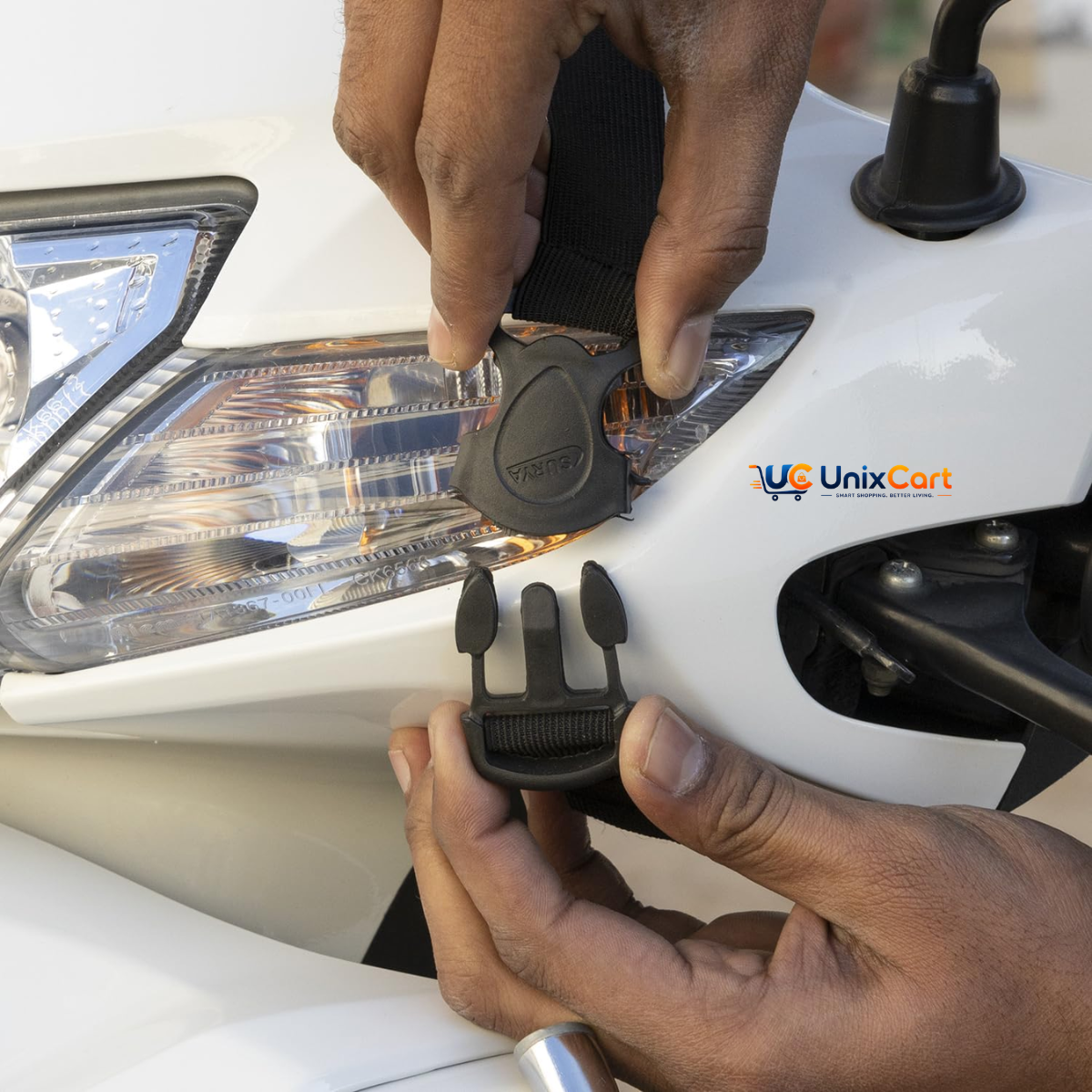 Water-resistant mobile holder for Activa and scooters