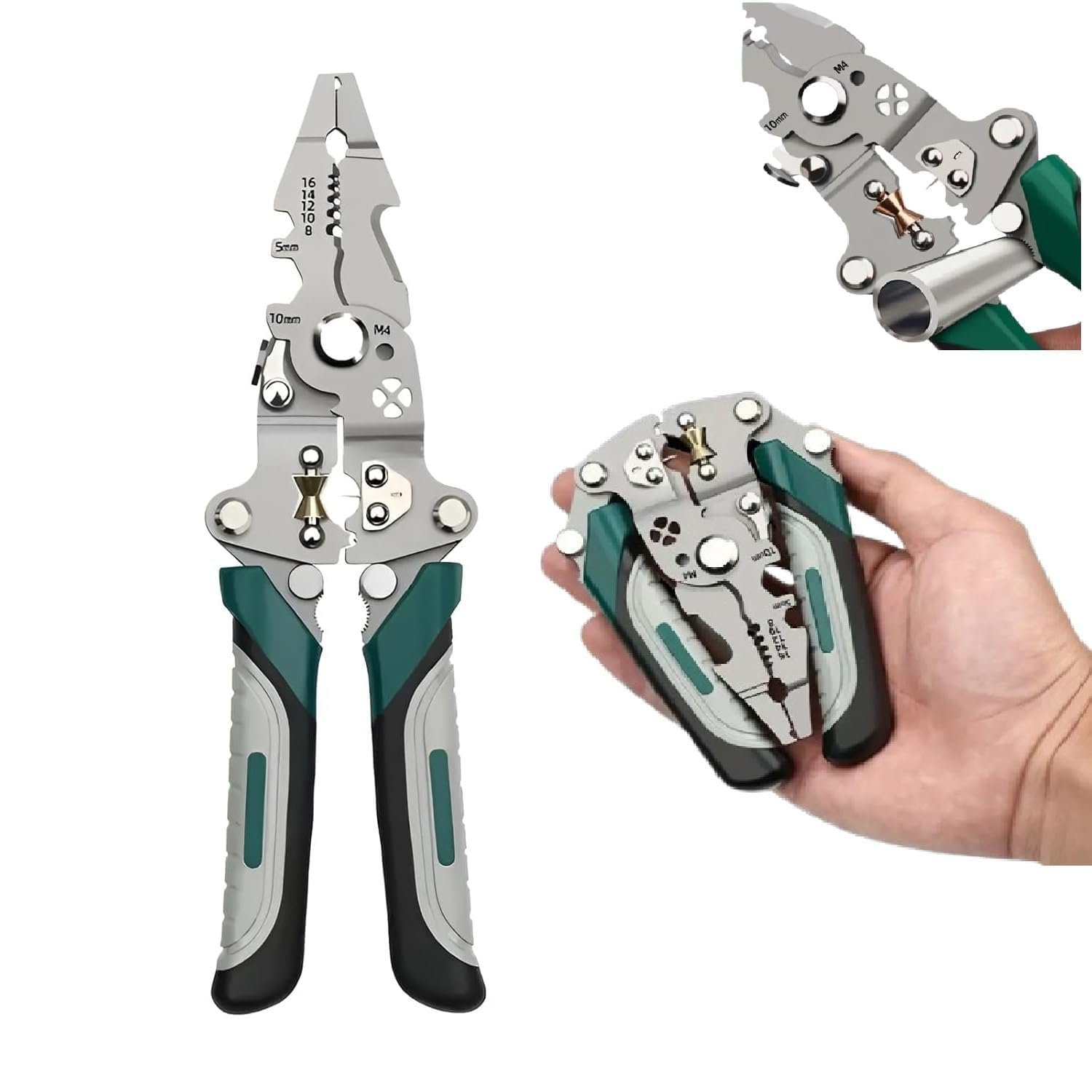 18 in 1 foldable wire stripper tool