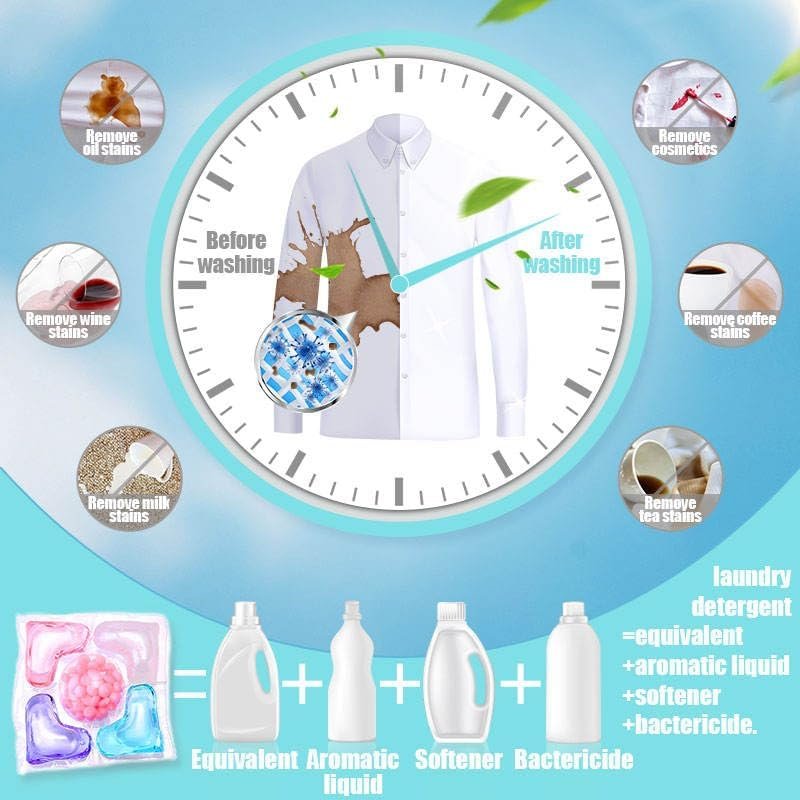 Clean laundry after wash with laundry pods