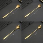 Golden Spoon Set for Sophisticated Table Styling, Tea Service, and Gifting