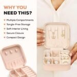 Mini jewellery travel case for necklaces and rings