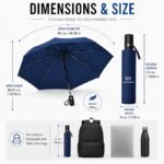 3 fold umbrella folded compact size