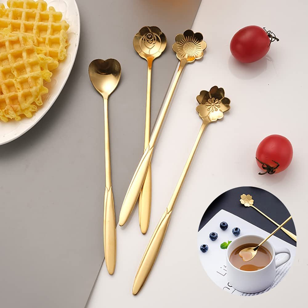 Full set of 4 spoons laid out