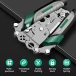 Tool being used to strip electrical wire insulation