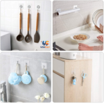 Waterproof adhesive wall hook for kitchen bathroom and utility