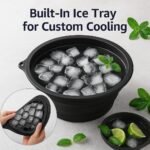 Built-in ice tray shown separately