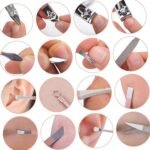 manicure pedicure kit with nail clippers and scissors