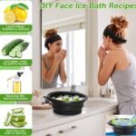 Bowl filled with ice water for facial dip