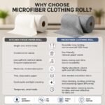 Cloth used for bathroom mirror cleaning
