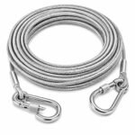 Steel clothes drying rope with hooks