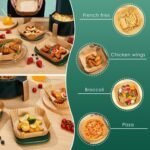 square parchment air fryer basket liners