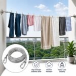 Heavy duty steel clothes drying rope