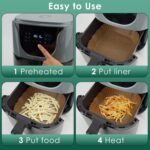 disposable non stick air fryer paper sheets