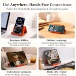Adjustable silicone phone holder for desk