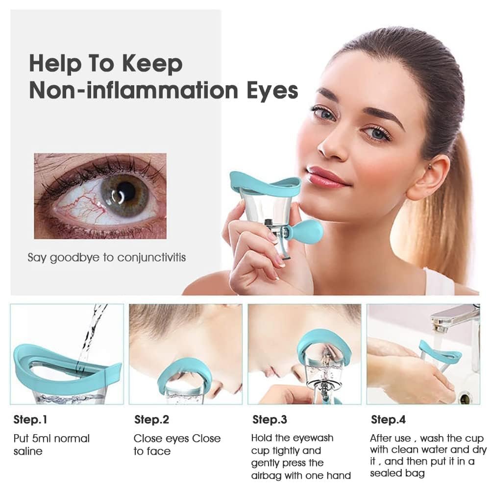 Silicone Eye Wash Cup – Manual Air Pressure Eye Rinse & Cleaning Cup