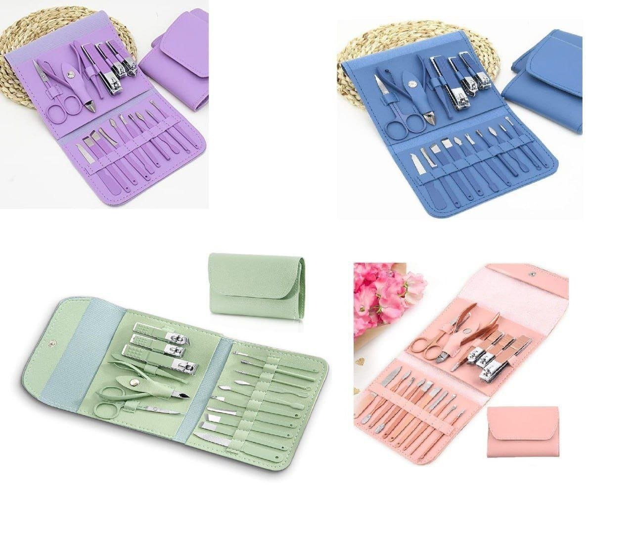 multicolour stainless steel manicure pedicure set